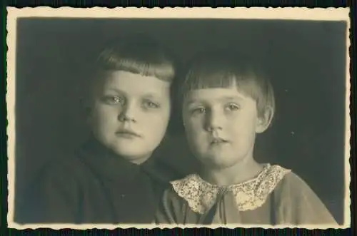 12x Echt Foto u. AK - Mädchen Jungs Geschwister Kinder Bruder Schwester- 1920-50