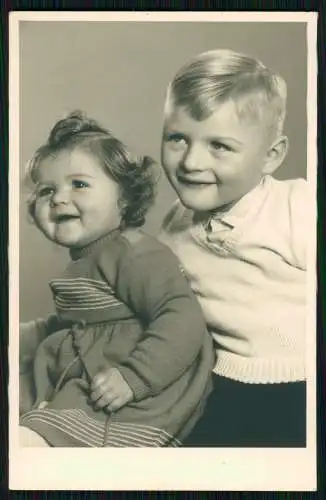 12x Echt Foto u. AK - Mädchen Jungs Geschwister Kinder Bruder Schwester- 1920-50