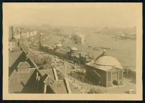 3x Foto AK - Hamburg Hafen Vorsetzen KDF Schiffe St. Pauli Landungsbrücken 1940