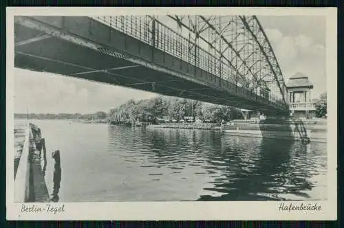 AK Berlin Reinickendorf Tegel, Hafenbrücke, Strandanlage, Strandschloss 1938