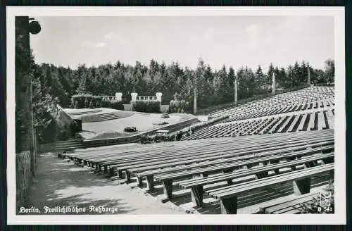 AK Berlin Wedding, Volkspark Rehberge, Freilichtbühne Rehberge, Bänke 1938