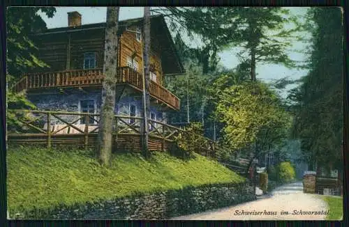 4x AK Schwarzatal in Thüringen - Partie am Schweizerhaus und andere 1928 gel.