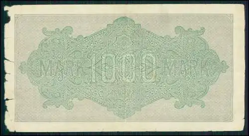 11x - alte Reichsbanknote 1000 Mark - Deutsches Reich - 1922