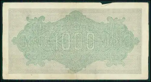 11x - alte Reichsbanknote 1000 Mark - Deutsches Reich - 1922