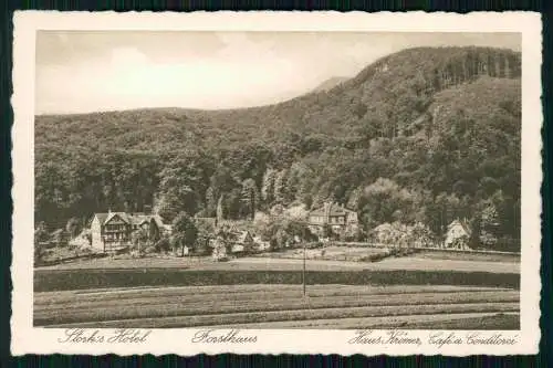 AK Steinbergen Rinteln Stork's Hotel Forsthaus Haus Krömer, Cafe und Konditorei