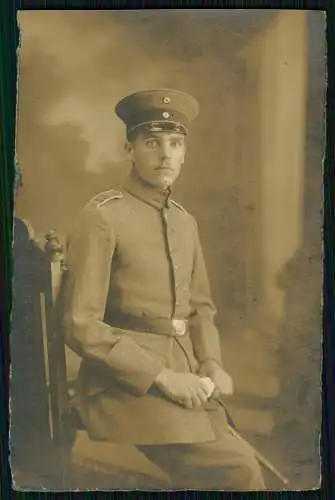 Foto AK 1.WK Portrait Soldat 1917 - 9 Lothringisches Infanterie-Regiment Nr. 173