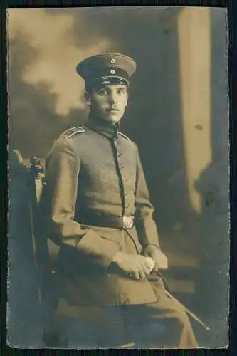 Foto AK 1.WK Portrait Soldat 1917 - 9 Lothringisches Infanterie-Regiment Nr. 173