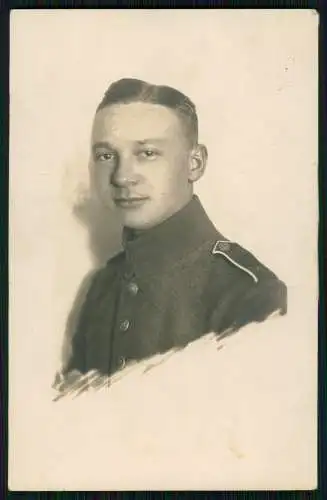 Foto AK 1. WK Portrait Soldat 1917 - Infanterie-Regiment von Horn Nr. 29 3. Rhei