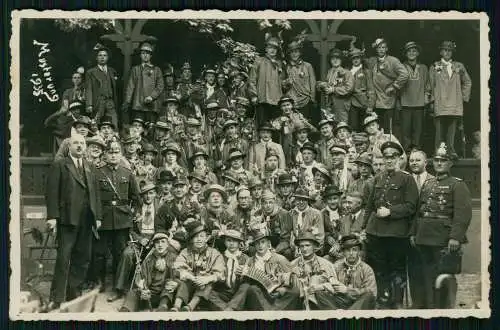 Foto AK  Soldaten Reichswehr Wehrmacht Musterung 1935 - lustige große Gruppe