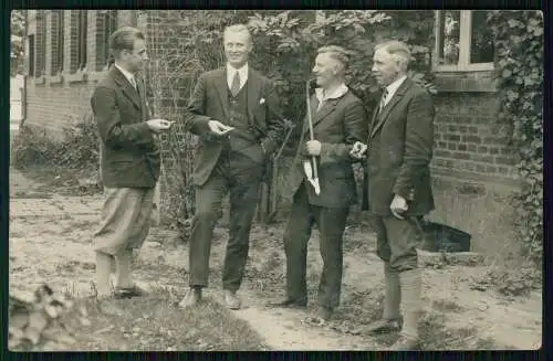 Foto AK Obernbeck Löhne oder Soest Westfalen Gruppe junge Männer mit Pfeife 1915