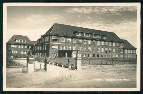 Foto AK Ansichtskarte Postkarte Niebüll in Nordfriesland, Kreiskrankenhaus 1936