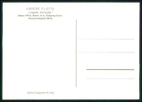 Foto AK Deutsches Kriegsschiff, Karlsruhe, F 223, Fregatte, Bundesmarine