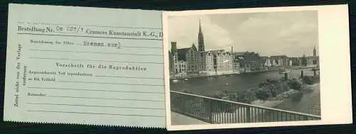 Foto AK - Bremen Altstadtpartie an der Weser - Cramers Kunstanstalt KG Dortmund