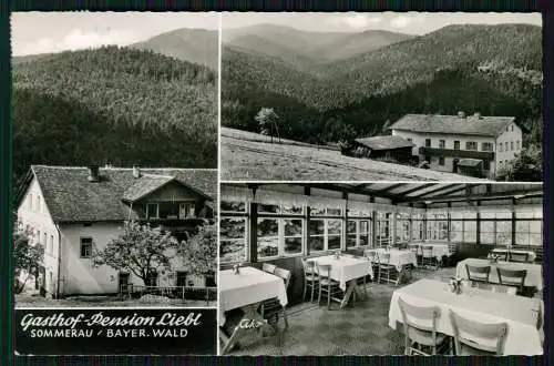 Foto AK Sommerau Lohberg im Bayerischen Wald, Gasthof Liebl - Karte gelaufen