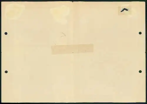 Brief Professor J. Fiensch Studienrat i. R. Herford u. Münster i. W. gest. 1945