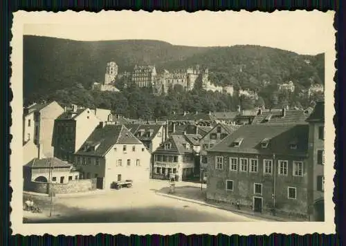 7x Foto - Heidelberg am Neckar diverse Ansichten - Opas eigene Fotografien 1938