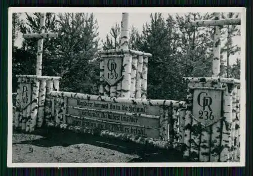 Foto - Russland Heldenfriedhof - Pi. 169-GR.159-GR.236 - Spruch viel Birkenholz
