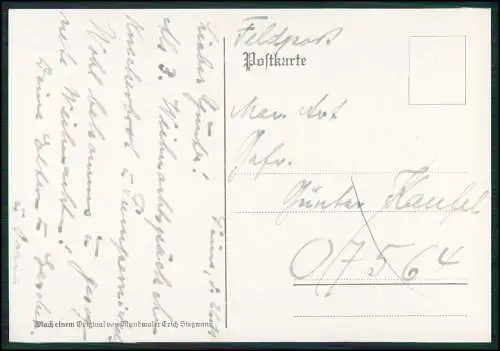 9x Postkarten Feldpost 1941 u.a. - FPN 07564 - Günther Kaufel aus Peine