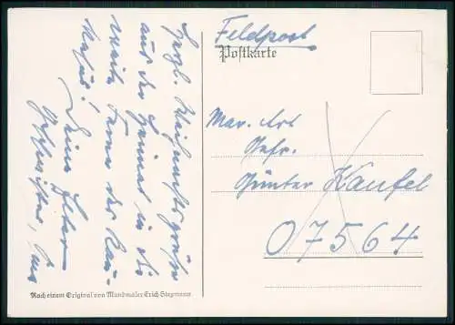 9x Postkarten Feldpost 1941 u.a. - FPN 07564 - Günther Kaufel aus Peine