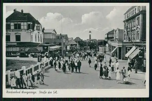 AK - Nordseebad Wangerooge - Straße der SA Zedeliusstraße - 1942 Feldpost gel.