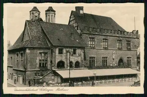 AK - Göttingen Universitätsstadt - Partie am Rathaus - 1941 Feldpost gelaufen
