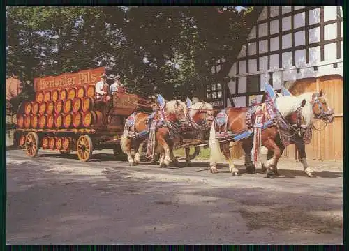 AK Alte Tradition Traditionsgespann der Brauerei Felsenkeller Herford