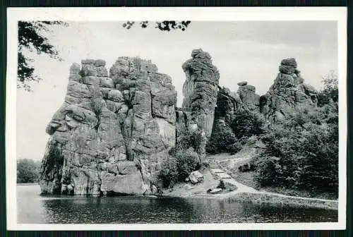 AK Die Externsteine im Teutoburger Wald - bei Horn Bad Meinberg - Detmold Lippe