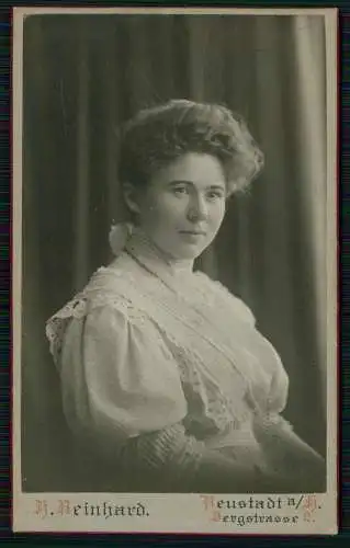 CDV Portrait feiner Dame - Photograph H. Reinhard, Neustadt a. H., Bergstraße 2