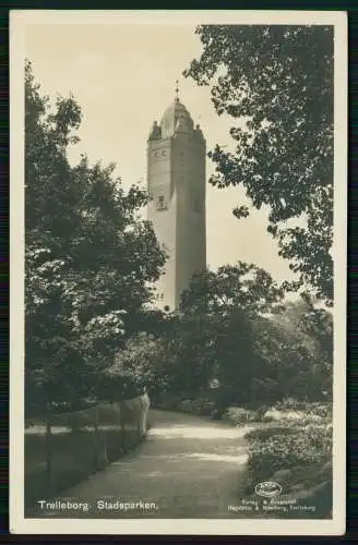 3x Foto AK Trelleborg Schweden - Stadsparken Förlag Ensamrätt Hagstram Westberg