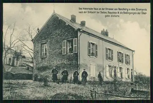 AK 1. WK - Haus von Donchery - Bismarck Schlacht Sedan Napoleon Bedingungen ....
