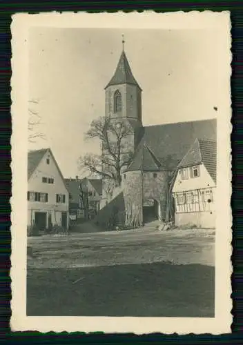 Foto - Beutelsbach Weinstadt Rems Murr - Stiftskirche Häuser - um 1930