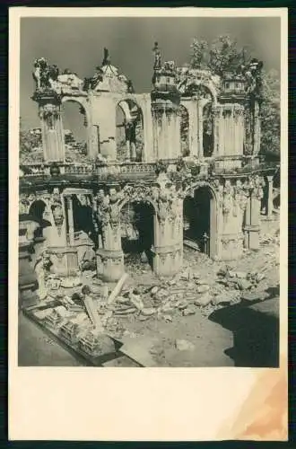 AK - Dresden - Kriegszerstörung - Bomben -Die Reste des Wallpavillon vom Zwinger