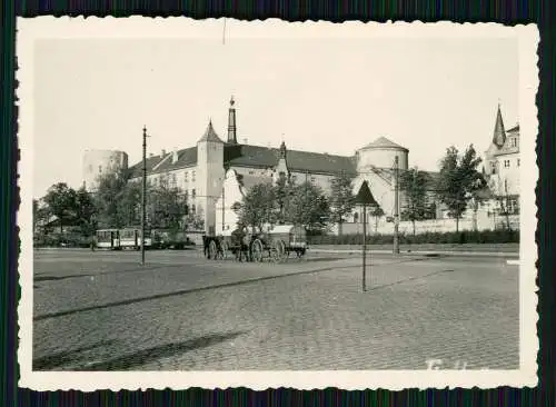 Foto - Wehrmacht Latvia Riga Lettland - Straßenbahn Partie am Schloss - 1942