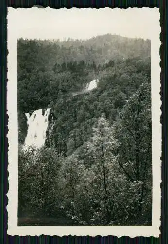 Foto Wehrmacht - 17x12cm und kleiner - Stauweiher Wasserfall Trondheim Norwegen