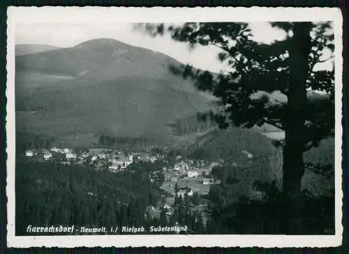 Foto AK Neuwelt Harrachsdorf Sudeten Riesengebirge - 1941 Feldpost gelaufen