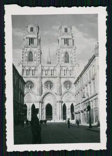 Foto Wehrmacht - Orléans Loiret, La Cathedrale Sainte Croix Kathedrale - 1940-41