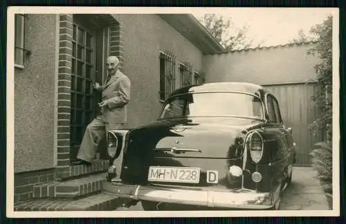 4x Foto - Oldtimer PKW Fahrzeug Auto - 1950-60er Jahre