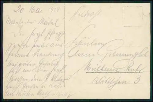 5x Foto AK 1. WK -  Res. MG Kompanie Königlich Preußisch 33 Div. - Feldpost 1917