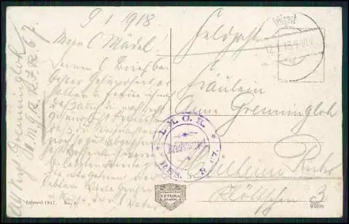 AK - Lwów Lviv Ukraine - Theater, Straßenbahn - Feldpost 1917 gelaufen I.R. 67er