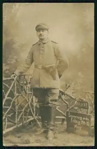 Foto AK 1.WK - Soldat Pistole Holster 08 - Fotografie Joseph Müser Metz Moselle