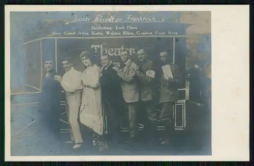 Foto AK 1. WK - Soldaten Bunte Abende in Frankreich - Spielleitung: Erich Elken