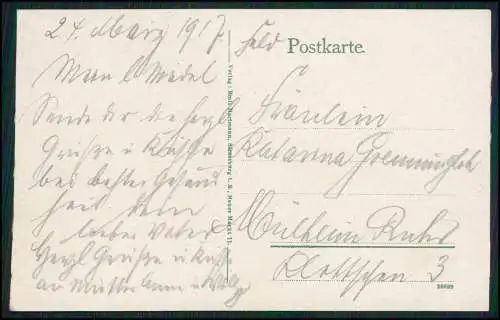 AK 1. WK - Kaysersberg Haut Rhin - 33 Div. I.R. Rgt. 67 MG - Feldpost 03. 1917
