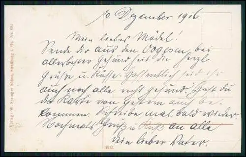 AK 1. WK-  Bas Rhin, Climont Dorf - 33 Div. I.R. Rgt. 67 MG -Feldpost 12. 1916