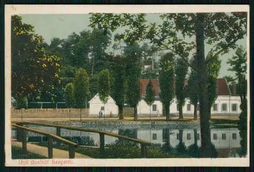 AK- Seegeritz Taucha in Nordsachsen - Idyll Gasthof - 1918 Feldpost Taucha gel.