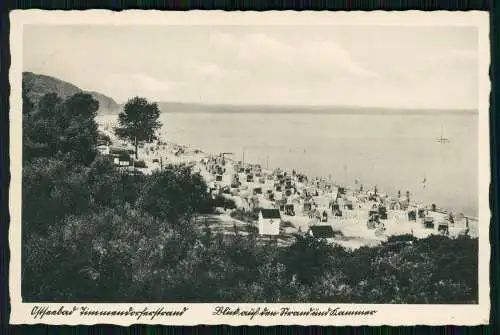 Foto AK - Niendorf Timmendorfer Strand - Blick zum Strand Gäste - 1937 gelaufen