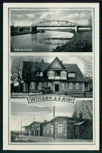 AK - Winsen an der Aller - Gasthaus zum Bahnhof Geschäftshaus ....1938 gelaufen