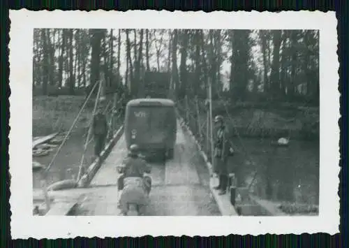6x Foto- Soldaten Wehrmacht in Frankreich - Vormarsch Kriegszerstörung - 1940-41