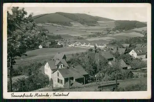 Foto AK - Maumke Lennestadt im Sauerland - Blick auf das Dorf - 1939 gelaufen