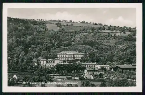 5x Foto AK - Kyselka Bad Sauerbrunn Bílina Bilin - Region Aussig um 1930-40