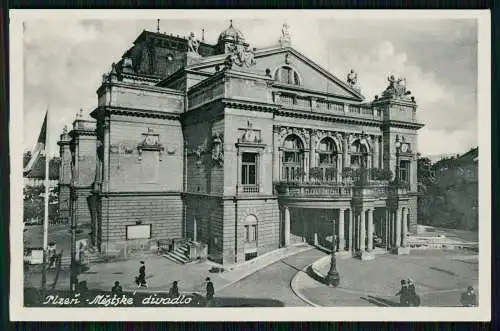 5x AK - Plzeň Pilsen Stadt - diverse Ansichten um 1930-40